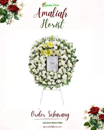 Krans Bunga Duka Cita di Cikonengkulon